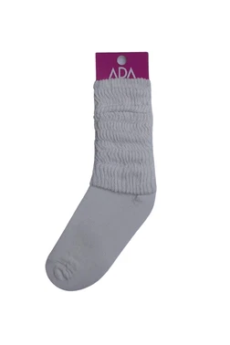 Ada Ada Pamuklu Tozluk Soket Çorap Beyaz