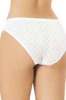 Ajurlu Transferli Pamuklu Kadın Bikini Külot Kota 5031 Beyaz detay görünüm