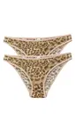 Akbeniz Kadın Leopar Desenli 2'li Slip S0021