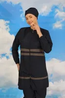 Akbeniz Kadın Tam Tesettür Mayo Lacivert 31061 Lacivert görsel 4