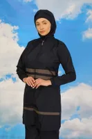 Akbeniz Kadın Tam Tesettür Mayo Lacivert 31061 Lacivert farklı açı