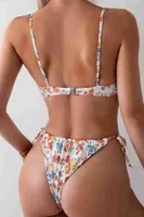 Çiçek Baskılı Bikini Üstü Angelsin MS43879 Çok Renkli farklı açı