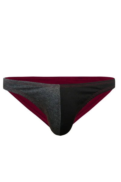 Antrasit Siyah Pamuklu Klasik Slip Külot Darkzone DZ-1104-125-S