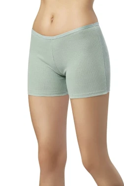 Asorti Renkli Fitilli Ribana Kadın Boxer Külot Kota 5019 - Alternatif Görünüm