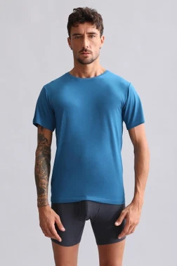 Bambu Hercules Slim Fit Bisiklet Yaka Fanila / T-Shirt Mısırlı EFNL000017 - Alternatif Görünüm