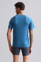 Bambu Hercules Slim Fit Bisiklet Yaka Fanila / T-Shirt Mısırlı EFNL000017 Petrol görsel 4