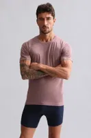 Bambu Hercules Slim Fit Bisiklet Yaka Fanila / T-Shirt Mısırlı EFNL000017 Lavender görsel 7