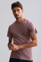 Bambu Hercules Slim Fit Bisiklet Yaka Fanila / T-Shirt Mısırlı EFNL000017 Lavender görsel 8