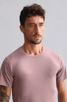 Bambu Hercules Slim Fit Bisiklet Yaka Fanila / T-Shirt Mısırlı EFNL000017 Lavender görsel 9