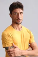 Bambu Hercules Slim Fit Bisiklet Yaka Fanila / T-Shirt Mısırlı EFNL000017 Petrol görsel 19