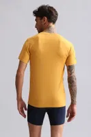 Bambu Hercules Slim Fit Bisiklet Yaka Fanila / T-Shirt Mısırlı EFNL000017 Petrol görsel 20