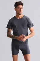 Bambu Hercules Slim Fit Bisiklet Yaka Fanila / T-Shirt Mısırlı EFNL000017 Antrasit görsel 23