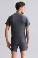 Bambu Hercules Slim Fit Bisiklet Yaka Fanila / T-Shirt Mısırlı EFNL000017 Antrasit görsel 24