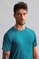 Bambu Hercules Slim Fit Bisiklet Yaka Fanila / T-Shirt Mısırlı EFNL000017 Fit Green görsel 29