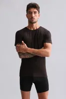 Bambu Hercules Slim Fit Bisiklet Yaka Fanila / T-Shirt Mısırlı EFNL000017 Kahverengi görsel 38