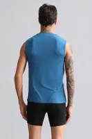 Bambu Hercules Slim Fit Bisiklet Yaka Sporcu Atlet Mısırlı EATL000019 Petrol farklı açı