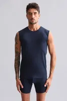 Bambu Hercules Slim Fit Bisiklet Yaka Sporcu Atlet Mısırlı EATL000019 Lacivert görsel 12