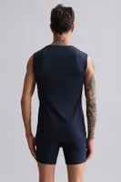 Bambu Hercules Slim Fit Bisiklet Yaka Sporcu Atlet Mısırlı EATL000019 Lacivert görsel 13