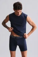 Bambu Hercules Slim Fit Bisiklet Yaka Sporcu Atlet Mısırlı EATL000019 Lacivert görsel 15