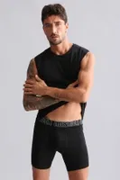 Bambu Hercules Slim Fit Bisiklet Yaka Sporcu Atlet Mısırlı EATL000019 Siyah görsel 25