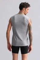 Bambu Hercules Slim Fit Bisiklet Yaka Sporcu Atlet Mısırlı EATL000019 Gri Melanj görsel 30
