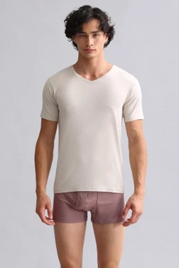 Bambu Hercules Slim Fit V Yaka Fanila / T-Shirt Mısırlı EFNL000018