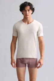 Bambu Hercules Slim Fit V Yaka Fanila / T-Shirt Mısırlı EFNL000018