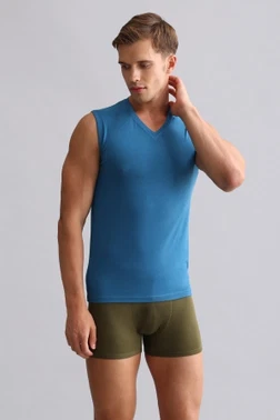 Bambu Hercules Slim Fit V Yaka Sporcu Atlet Mısırlı EATL000018 - Alternatif Görünüm
