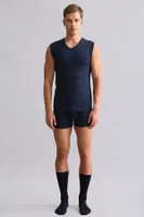 Bambu Hercules Slim Fit V Yaka Sporcu Atlet Mısırlı EATL000018 Lacivert görsel 23