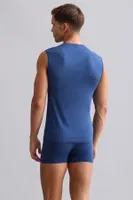 Bambu Hercules Slim Fit V Yaka Sporcu Atlet Mısırlı EATL000018 Gece Mavisi görsel 27