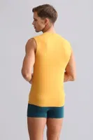 Bambu Hercules Slim Fit V Yaka Sporcu Atlet Mısırlı EATL000018 Hardal görsel 32