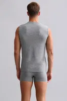 Bambu Hercules Slim Fit V Yaka Sporcu Atlet Mısırlı EATL000018 Gri Melanj görsel 36