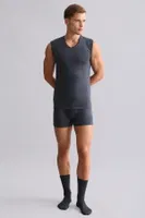 Bambu Hercules Slim Fit V Yaka Sporcu Atlet Mısırlı EATL000018 Antrasit görsel 42