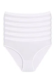 Yıldız Çamaşır Bambu Kemerli Bikini Kadın Külot Beyaz 6'lı Paket Yıldız 3955