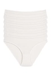 Yıldız Çamaşır Bambu Kemerli Bikini Kadın Külot Ekru 6'lı Paket Yıldız 3957