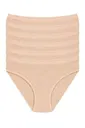 Bambu Kemerli Bikini Kadın Külot Ten 6'lı Paket Yıldız 3958