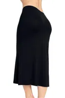 Bambu Maxi Uzun Jüpon Q-En 303 Siyah görsel 5