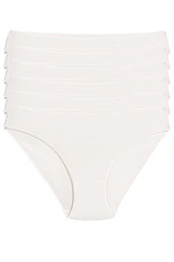 Yıldız Çamaşır Bambu Süper İz Yapmaz Bikini Kadın Külot Ekru 6'lı Paket Yıldız 3962