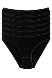 Yıldız Çamaşır Bambu Süper İz Yapmaz Bikini Kadın Külot Siyah 6'lı Paket Yıldız 3961