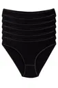 Bambu Süper İz Yapmaz Bikini Kadın Külot Siyah 6'lı Paket Yıldız 3961