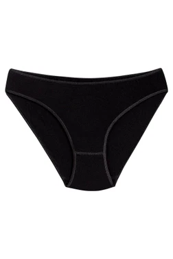 Yıldız Çamaşır Bambu Süper İz Yapmaz Bikini Kadın Külot Siyah 6'lı Paket Yıldız 3961 - Alternatif Görünüm