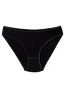 Bambu Süper İz Yapmaz Bikini Kadın Külot Siyah 6'lı Paket Yıldız 3961 Siyah detay görünüm