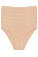 Bambu Süper İz Yapmaz Bikini Kadın Külot Ten 6'lı Paket Yıldız 3963 Ten