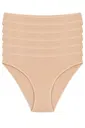 Bambu Süper İz Yapmaz Bikini Kadın Külot Ten 6'lı Paket Yıldız 3963