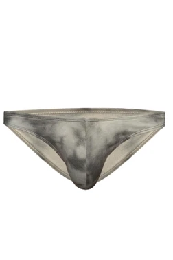 Batik Desenli Krem Pamuklu Klasik Slip Külot Darkzone