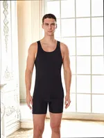 Erkek Lazer Kesim Penye Atlet Berrak 1014 Siyah görsel 4