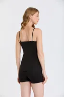 Lazer Kesim Kadın Atlet Berrak 7035 Siyah detay görünüm