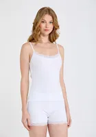 Kadın İp Askılı Modelli Atlet Berrak 7048 Beyaz farklı açı