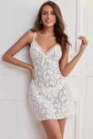 Beyaz Dantel İnce Askılı Çapraz Sırtlı Fantazi Body Feel Lady F224 Beyaz farklı açı