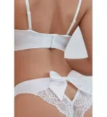 Beyaz Fiyonk Detaylı Fantezi Külot Feel Lady 1011 Beyaz detay görünüm